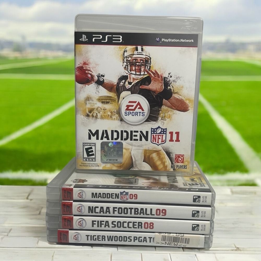 Playstation 3 PS3 Video Games Sports Bundle Madden NCAA Football FiFA Golf lot 5